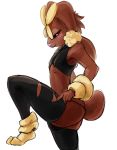  anthro bulge furry looking_at_viewer lopunny male_focus md5_mismatch mega_evolution mega_lopunny mega_pokemon no_humans pantyhose photoshop pokemon pokemon_(game) pokemon_oras purple_eyes solo 