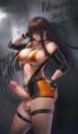  1futa absurd_res absurdres ass bangs bare_shoulders belt big_breasts bikini_top black_choker black_gloves black_nails bodysuit breasts brown_eyes brown_hair brunette busty censored center_opening choker cleavage dungeon_and_fighter dungeon_fighter_online edit english_text erect_nipples erection eyebrows_visible_through_hair eyeshadow fighter_(dungeon_and_fighter) fingerless_gloves flute_(artist) futa_only futanari gloves graffiti hand_on_hip hand_on_own_head highres hourglass_figure intersex large_penis leaning lips lipstick long_hair looking_at_viewer loose_belt makeup mosaic_censoring nail_polish navel nipple_bulge open_bodysuit penis sidelocks solo solo_futa testicles thigh_strap tight_clothes uncensored veins veiny_penis 