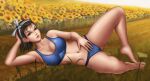  alluring bandai_namco black_hair blue_bra blue_panties blue_underwear bra clothed deviantart flowerxl jun_kazama kazama_jun mature mature_female mature_woman milf namco namco_bandai panties sleepwear suggestive suggestive_gesture suggestive_look suggestive_pose suggestive_posing sunflower sunflowers tekken tekken_2 tekken_5_dark_resurrection tekken_tag_tournament tekken_tag_tournament_2 tekken_the_motion_picture twitter underwear 