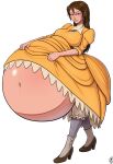 a0iisa aoiisa belly_bulge belly_expansion blue_eyes brown_hair disney hyper_pregnancy jane_porter pregnant pregnant_belly pregnant_female smirk