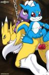  1girl anthro ass bondage cute digihentai digimon furry pussy renamon veemon vibrator 