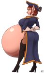  aoiisa brown_hair captain_amelia cat_girl disney hyper_pregnancy pregnant treasure_planet 