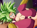 1_female 1_male 1boy 1girl breasts dragon_ball dragon_ball_super dragon_ball_z erect_nipples goku kefla legs_held_open legs_spread legs_up male/female nipples penis penis_in_pussy pussy son_goku spread_legs vaginal