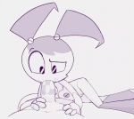 1boy 1girl android fellatio female_focus gif hexanne jenny_wakeman loop male/female my_life_as_a_teenage_robot oral pinkanimations pov robot robot_girl xj-9