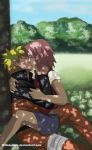 female kissing male milady666 naruto naruto_shippuden naruto_uzumaki sakura_haruno tagme