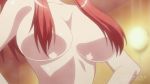 1girl animated big_breasts blush bouncing_breasts breasts female gif huge_breasts lamia long_hair miia_(monster_musume) monster_girl monster_musume monster_musume_no_iru_nichijou nipples pointed_ears red_hair redhead smile solo solo_female standing