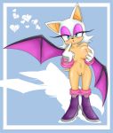  big_breasts breasts nipples nude rouge_the_bat sonic_(series) sonic_team steel_tigerwolf 