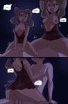 anus ass breasts close_up comic creatures_(company) dark_skin game_freak humans_of_pokemon nightgown nintendo nipples nude pokemon pokemon_(anime) pokemon_(game) pussy riding sex shauna sucking tierno_(pokemon) trevor_(pokemon)