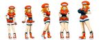 big_breasts blonde_hair breast_expansion breasts capcom green_eyes hourglass_expansion kojiro-brushard kojiro-brushard_(artist) mega_man mega_man_legends rockman rockman_dash roll_caskett