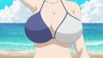 anime beach big_breasts bikini bouncing_breasts breasts cleavage close_up gif uzaki-chan_wa_asobitai! uzaki-chan_wants_to_hang_out! uzaki_hana