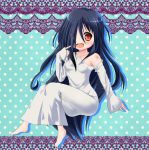 azumawari_(azumofu) black_hair hair_over_one_eye open_mouth red_eyes the_ring yamamura_sadako