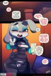  &lt;3 1girl 1girl 2019 2:3 4_fingers anthro blush breasts buckteeth clothed clothing collar comic dialogue disney doxy english_text eyeshadow fingers fur furry genitals grey_body grey_fur half-closed_eyes high_res inside judy_hopps lagomorph leporid long_ears makeup mammal narrowed_eyes one_eye_closed open_mouth pasties phone pink_nose prismblush purple_eyes pussy pussy_floss rabbit skimpy small_breasts teeth text the_end thick_thighs tongue url wide_hips zootopia 