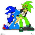 anal anal_penetration anthro ass black_sclera blue_body blue_eyes blue_hair blush collar cum cute eyewear furry gay gloves green_body green_eyes hair hedgehog leather_jacket machine male masturbation mechanical metal_sonic oral oral_sex penetration penis red_eyes redfirestar rimming robot scar scourge_the_hedgehog sega sex sonic_(series) sonic_the_hedgehog sunglasses teeth testicles