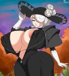  cogito_(pokemon) gigantic_ass gigantic_breasts green_eyes hourglass_figure milf pokemon pokemon_legends:_arceus seductive sexy sexy_body sexy_breasts sexy_pose ultiblackfire white_hair 