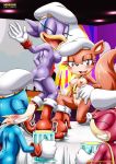  2girls anthro bbmbbf blush furry mobian mobian_(species) mobians mobius_unleashed palcomix sega sonic_(series) sonic_the_hedgehog_(series) tagme 