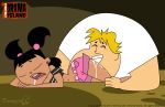  1boy 1girl cartoon_network imminent_rape jimix_cruz katie_(tdi) licking owen_(tdi) sleep_molestation sleeping total_drama_island 