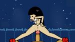 1boy 1girl animated anus ass black_hair gif heart long_hair loop minus8 nintendo nude penis pov_ass pussy rhythm_girl rhythm_heaven rhythm_tengoku sex small_breasts uncensored vaginal