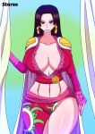 1girl 5tarex big_breasts boa_hancock breasts female_only one_piece solo_female