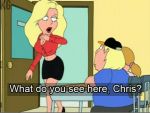 blonde_hair breasts chris_griffin classroom cleavage family_guy funny gif lana_lockhart school