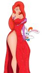 big_breasts breasts cleavage disney jessica_rabbit mickodaimao mickodaimao_(artist) roger_rabbit who_framed_roger_rabbit