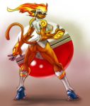 ass furry infernape nintendo pokemon sideboob tail white-devil_(artist)