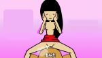 1boy 1girl animated black_hair blush bottomless bouncing_breasts breasts breath cowgirl_position gif girl_on_top long_hair minus8 nintendo nipples penis pov pussy rhythm_heaven sex skirt skirt_around_belly topless uncensored vaginal