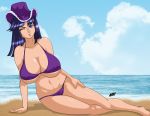 big_breasts bikini breasts desingahv_(artist) nico_robin one_piece swimsuit