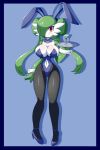 1girl big_breasts bunny_ears bunnysuit chest_jewel creatures_(company) fairy_type_pokemon game_freak gardevoir gen_3_pokemon green_hair hair_over_one_eye kimeratoons maid nintendo pokemon pokemon_(anime) pokemon_(creature) pokemon_(game) pokemon_(species) pokemon_firered_and_leafgreen pokemon_frlg pokemon_omega_ruby_&_alpha_sapphire pokemon_oras porkyman psychic_type_pokemon red_eyes simight