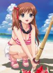  amamiya_momona bikini cleavage crossnet-pie feet happoubi_jin photoshop resort_boin swimsuits sword weapon 