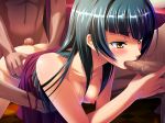 1girl 2boys ass buttjob fellatio group_sex gundam gundam_00 handjob multiple_boys oral penis rubbing saberfish spitroast threesome tongue wang_liu_mei yellow_eyes