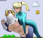  2girls ?_block ass bandage bandages bb_(baalbuddy) between_legs block blonde_hair blush bodysuit breasts cloud colored covered_nipples crossover drawfag erect_nipples fingering hand_between_legs hug hug_from_behind large_breasts lineart long_hair mario_(series) metroid multiple_girls navel nintendo nipples ocarina_of_time ponytail princess_zelda pussy_juice samus_aran sheik skin_tight super_mario_bros. super_smash_bros. tabard the_legend_of_zelda the_legend_of_zelda:_ocarina_of_time torn_clothes turban yuri zero_suit 