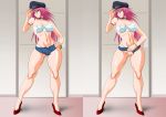  big_breasts breasts final_fight flashing_pussy lime_(purple_haze) nipples_visible_through_clothing no_panties pink_hair poison poison_(final_fight) purple_haze pussy street_fighter 