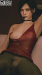 1girl ada_wong assignment_ada capcom condom condom_in_mouth foulveins resident_evil resident_evil_2 resident_evil_2_remake resident_evil_4 resident_evil_4_(remake) resident_evil_4_remake resident_evil_6 separate_ways short_hair twitter