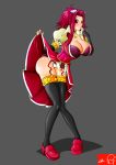 akiza_izinski big_breasts breasts brown_eyes gloves human izayoi_aki leggings necklace panties red_hair short_hair solo underwear upskirt white_panties wide_hips witchking00 yu-gi-oh! yu-gi-oh!_5d's yuu-gi-ou yuu-gi-ou_5d's