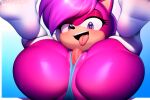  ai_generated feet_up furry furry_female mobian_(species) mobians.ai naughty_face sega sega sexy sonia_the_hedgehog sonic_the_hedgehog_(series) spread_legs 