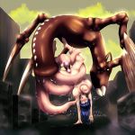  breasts hinata_hyuuga impregnation janse monster naruto nipples pussy_juice tentacle 