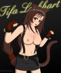  animal_ears animal_tail big_breasts breasts cat_ears cat_tail final_fantasy final_fantasy_vii neko nipples suktar suktar_(artist) tail tifa_lockhart topless 