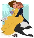 2_girls brown_hair captain_amelia closed_eyes crossover disney jabberwockychamber jane_porter lesbian milf sexy sexy_ass sexy_body sexy_breasts take_your_pick tarzan treasure_planet yuri