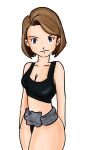 black_panties blue_eyes cleavage dark_blonde_hair digimon digimon_adventure milf nancy_takaishi sweater_around_waist yesennia666