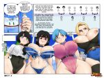  4girls android_18 asymmetrical_docking big_ass big_breasts black_hair blonde_hair blue_hair bulma_brief chichi dragon_ball dragon_ball_super dragon_ball_z female female_only gmilf jay-marvel milf mother-in-law_and_daughter-in-law shounen_jump slut sluts slutty_outfit small_breasts tight_bikini tight_clothing videl whore whores 