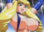 big_breasts blonde_hair blue_eyes bouncing_breasts breasts gif hentai jiggle marine_a_go-go nipples sling_bikini south_pole_one