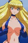 big_breasts blonde_hair bouncing_breasts breasts flash gif hentai jiggle marine_a_go-go sling_bikini south_pole_one undressing