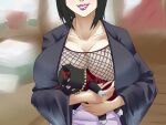  1girl 1girl big_breasts black_hair clothing female_only naruto naruto:_road_to_ninja naruto_shippuden shinimi_(nishimiya_shirone) shizune shizune_(naruto:_road_to_ninja) short_hair solo_female solo_focus tonton 