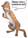  animals_of_farthing_wood dialogue furry measly_(animals_of_farthing_wood) penis weasel 