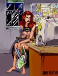  barbara_gordon batman_(series) birds_of_prey dc dc_comics lonelysatyr oracle 