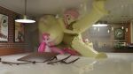  2futas fluttershy frickitclaw gigantic_penis hyper_equestria hyper_penis my_little_pony pinkie_pie 