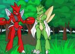 breasts pikanjo pokemon pokemorph scizor scyther