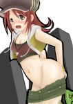  1girl blush frog misaki_shiki pubic_hair pussy red_hair shiki_misaki solo subarashiki_kono_sekai tears the_world_ends_with_you 