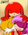  bbmbbf bisexual knuckles_the_echidna licking miles_"tails"_prower mobius_unleashed one_drink_too_many palcomix sega sonia_the_hedgehog sonic_(series) sonic_the_hedgehog_(series) sonic_underground yaoi 