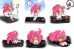  amy_rose anthro ass big_ass big_breasts breasts cleavage cuisine female green_eyes hair hedgehog huge_breasts imminent_death long_hair nurse panties peril pink_hair sega sinking skimpy sonic stuck tar underwear 